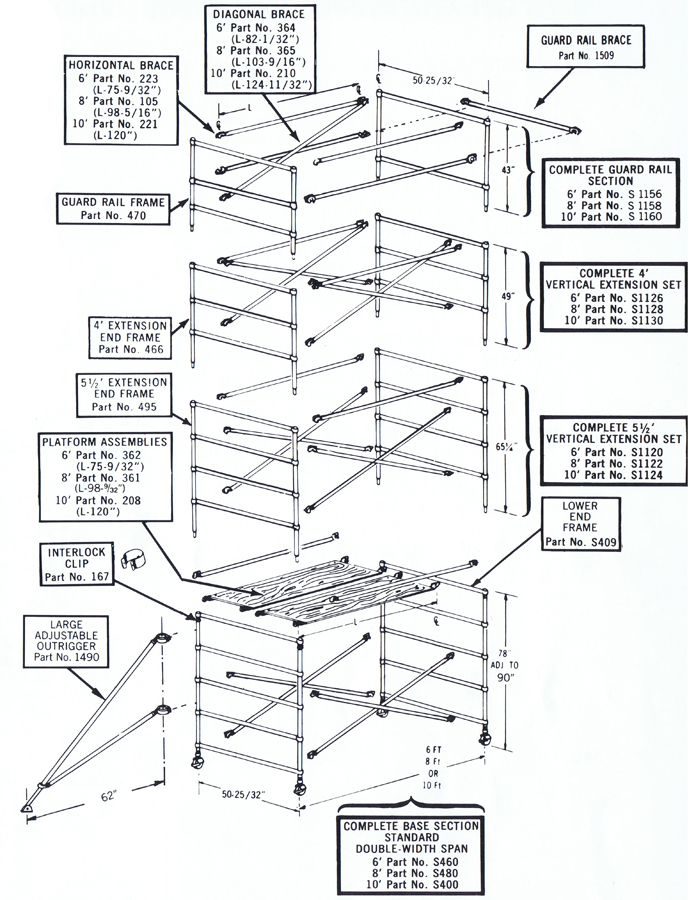 Standard Scaffold Aluminum Scaffold Upright Scaffold USA LLC